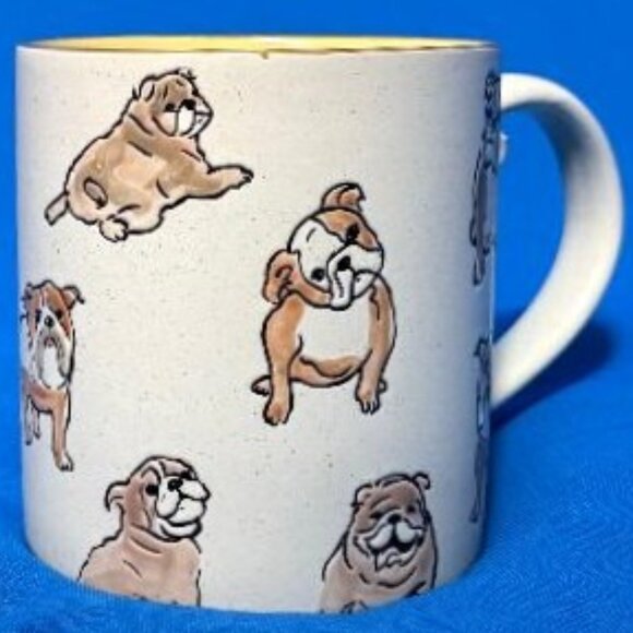 NEW  GORGEOUS & ADORABLE ENGLISH BULLDOG " DOG MOM " 21 OZ / 21 OUNCES MUG / CUP - Picture 5 of 16